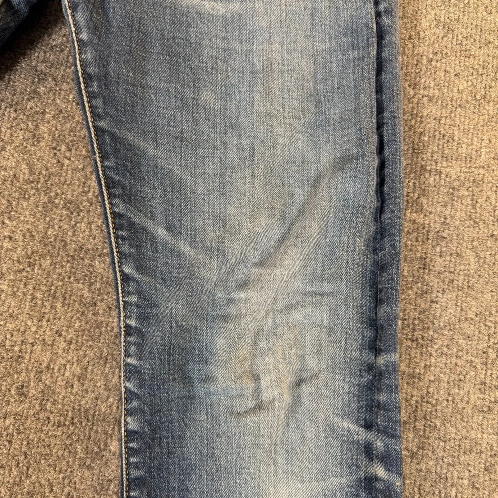 Levis 511 Slim Fit Selvedge Denim Jeans Blue Distressed 32x32 21948-0030 #3366